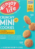 Enjoy Life Gluten-Free Crunchy Mini Vanilla Honey Graham Cookies 6 Count Perspective: Main
