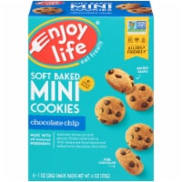 Enjoy Life Gluten-Free Soft Baked Mini Chocolate Chip Cookies 6 Count Perspective: Main