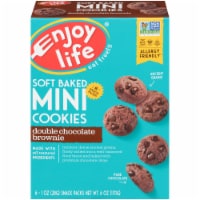Enjoy Life Double Chocolate Brownie Soft Baked Mini Cookies Perspective: Main