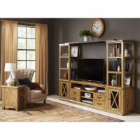 Telluride Rustic Pine Entertainment Center With 60  Tv Console