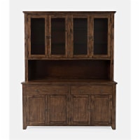 Bakersfield Hutch With Light And Four Door Server