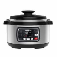 GoWISE USA Ovate 8.5-Qt 12-in-1 Electric Pressure Cooker Oval, Stainless Steel