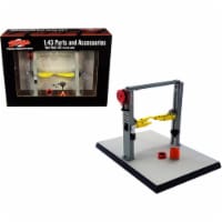 GMP 14312 Two Post Lift Gray for 1-43 Scale Model Car