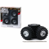 Greenlight 13546 48 in. Kings of Crunch 1 by 18 Monster Truck Firestone Wheels & Tires Set -