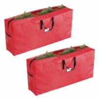Elf Stor Red Christmas Tree Bag Holiday Set for Two 9 Ft Trees 2 XLarge Bags