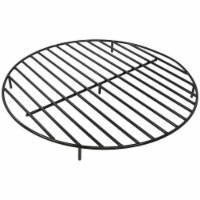 36  Fire Pit Firewood Grate Round Wood Burning Campfire Heavy Duty Accessory