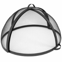 Sunnydaze 22 in Easy Access Steel Fire Pit Spark Screen Perspective: Main