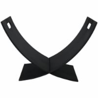 Sunnydaze 30 in Heavy-Duty Steel Firewood Log Rack - Black