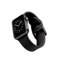 WITHit Smooth Silicone Watch Band - Black Perspective: Main