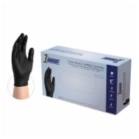 1st Choice Black Nitrile Disposable Exam Gloves, 3 Mil, Small, 100