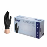 1st Choice Black Nitrile Disposable Exam Gloves, 3 Mil, Large, 100