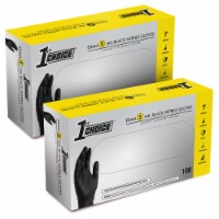 1st Choice 5mil Black Nitrile Exam Grade Chemo-Rated Disposable Gloves, Medium, 200
