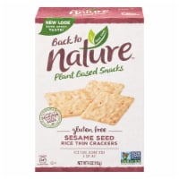 Back to Nature Gluten-Free Sesame Seed Rice Thin Crackers