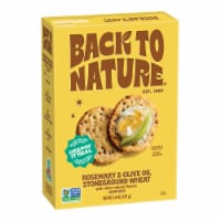 Back to Nature Rosemary & Olive Oil Stoneground Wheat Crackers Perspective: Main