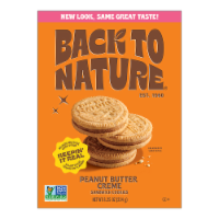 Back to Nature Peanut Butter Creme Sandwich Cookies