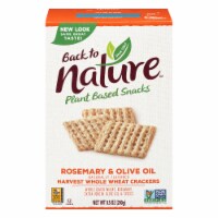 Back to Nature Harvest Rosemary and Olive Oil Whole Wheat Crackers