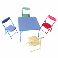 Plastic Development Group CH2023 5 Piece Kids Table and Chair Set, Multicolor