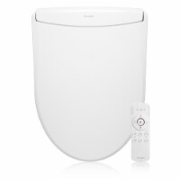 Brondell Swash Thinline Luxury Bidet Toilet Seat With Remote Control Round