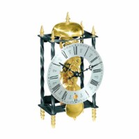 GALAHAD II, Wrought Iron Table Clock with a Mechanical 14 Day Passing Bell Strike Movement