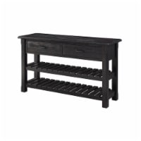 Martin Svensson Barn Door Solid Wood Sofa Console Table Antique Black