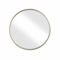 Martin Svensson Home 30 Gold Metal Framed Round Wall Mirror