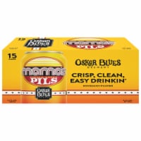 Oskar Blues Mama's Little Yella Pils Bohemian Pilsner Craft Beer Perspective: Main