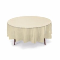 Gift Expressions TCRH-IVY-6 Round Table Cover, Ivory - Case of 19