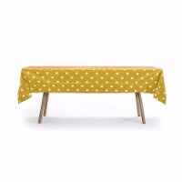 Gift Expressions TCPD-GLD-6 Polka Dot Rectangle Table Cover, Gold - Case of 19