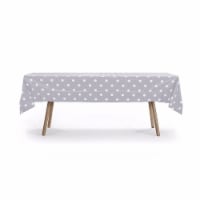 Gift Expressions TCPD-SLV-6 Polka Dot Rectangle Table Cover, Silver - Case of 19