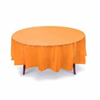 Gift Expressions TCRH-ORG-6 Round Table Cover, Orange - Case of 19