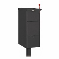 Salsbury Industries Mail Package Drop,Aluminum,Black  4375BLK