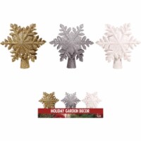 Alpine LED Glitter Snowflake Projector Christmas Tree Topper MAW130ABB-TM