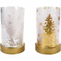 Alpine Led Slvr/Gld Lantern BST196ABB-TM
