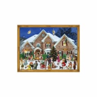 ADV70148 - Sellmer Advent Calendar - Christmas Scene Outside Family Home -