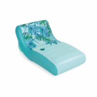Bestway H2OGO! Luxury Fabric Covered 64 Inflatable Pool Lounger Float, Blue