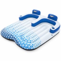 Bestway Hydro-Force Indigo Wave 72 Double 2 Person Inflatable Lounge Pool Float