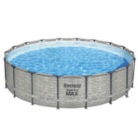 Bestway 5618XE 18' x 48  Round Steel Pro MAX Hard Side Family Swimming Pool Set
