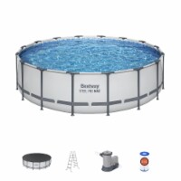 Bestway Steel Pro MAX 16'x48  Round Above Ground Swimming Pool with Pump & Cover