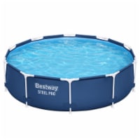 Bestway Steel Pro  Round Above Ground Swimming Pool Set with Filter Pump Perspective: Main