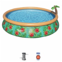 Bestway Fast Set Paradise Palms 15'x33 Round Inflatable Pool Set with Sprinkler