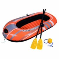 Bestway Kondor 2000 77 x 45 Inch Inflatable Raft Boat Set with Oars and Pump