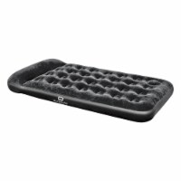 Outbound 9 Inch Inflatable Camping Mattress Twin Airbed w/Foot Pump, Black