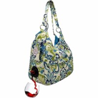 PortoVino Swankey Persimmon Wine Tote with Hidden Flask Dispenser, 4 Bottle Capacity!