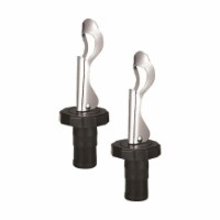 Bella Vita ABS2SILVER Sets of Bottle Stoppers  Silver