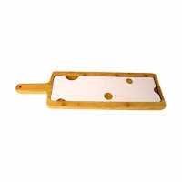 Bella Vita AKTSWISS Wooden & Ceramic Swiss Cheese Board