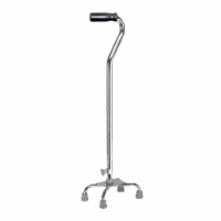 drive Chrome Aluminum Small Base Quad Cane 30 to 39 Height