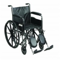 Drive Medical ssp216dfa-elr Silver Sport Reclining Wheelchair with Elevating Leg Rests- Seat Perspective: Main