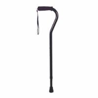 Drive Medical Foam Grip Offset Handle Walking Cane, Silver
