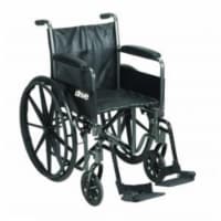 Drive Medical ssp216dfa-sf Silver Sport Reclining Wheelchair with Elevating Leg Rests Perspective: Main