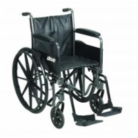 Drive Medical ssp220dfa-sf Silver Sport Reclining Wheelchair with Elevating Leg Rests Perspective: Main